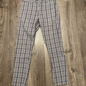 Elwood Men's Gray Plaid Pants Size 30